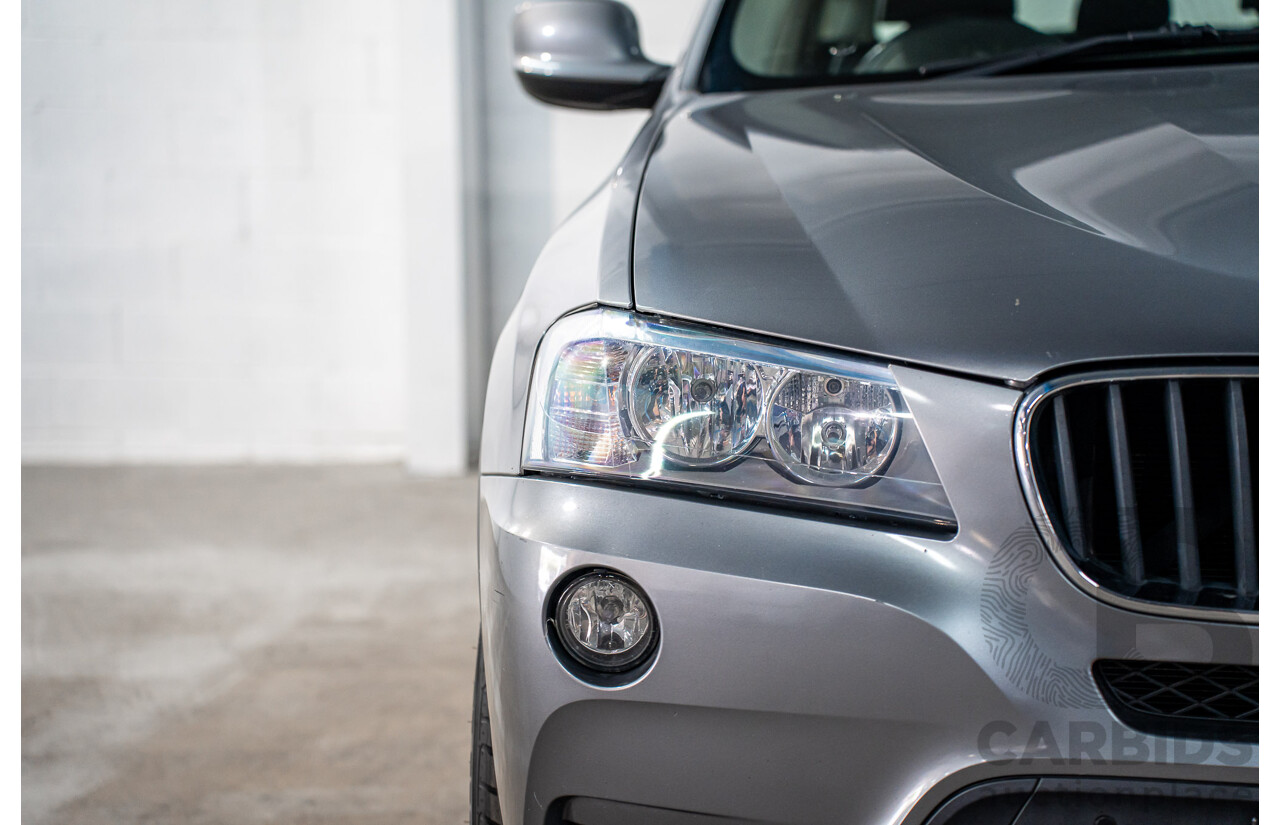 3/2012 BMW X3 xDrive20i F25 4d Wagon Space Grey Metallic Turbo 2.0L