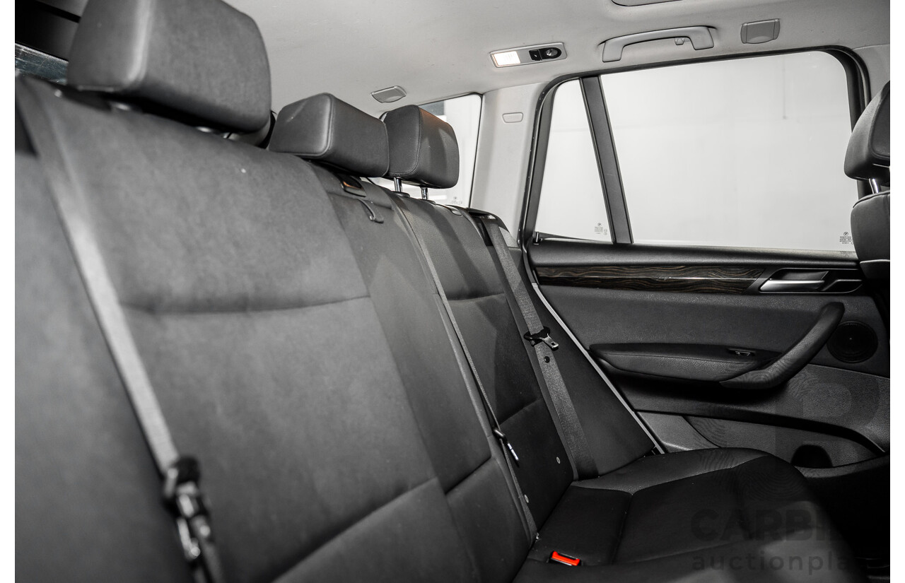 3/2012 BMW X3 xDrive20i F25 4d Wagon Space Grey Metallic Turbo 2.0L