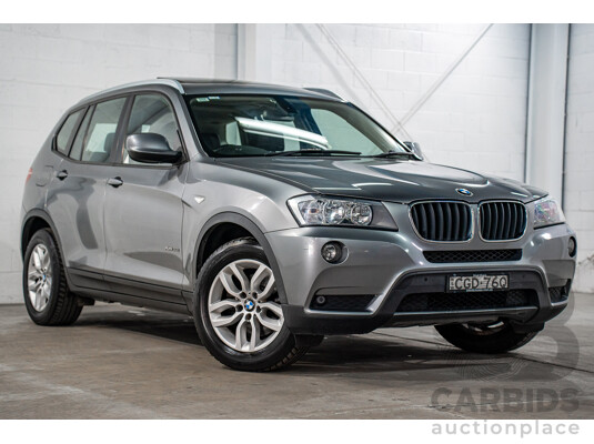 3/2012 BMW X3 xDrive20i F25 4d Wagon Space Grey Metallic Turbo 2.0L