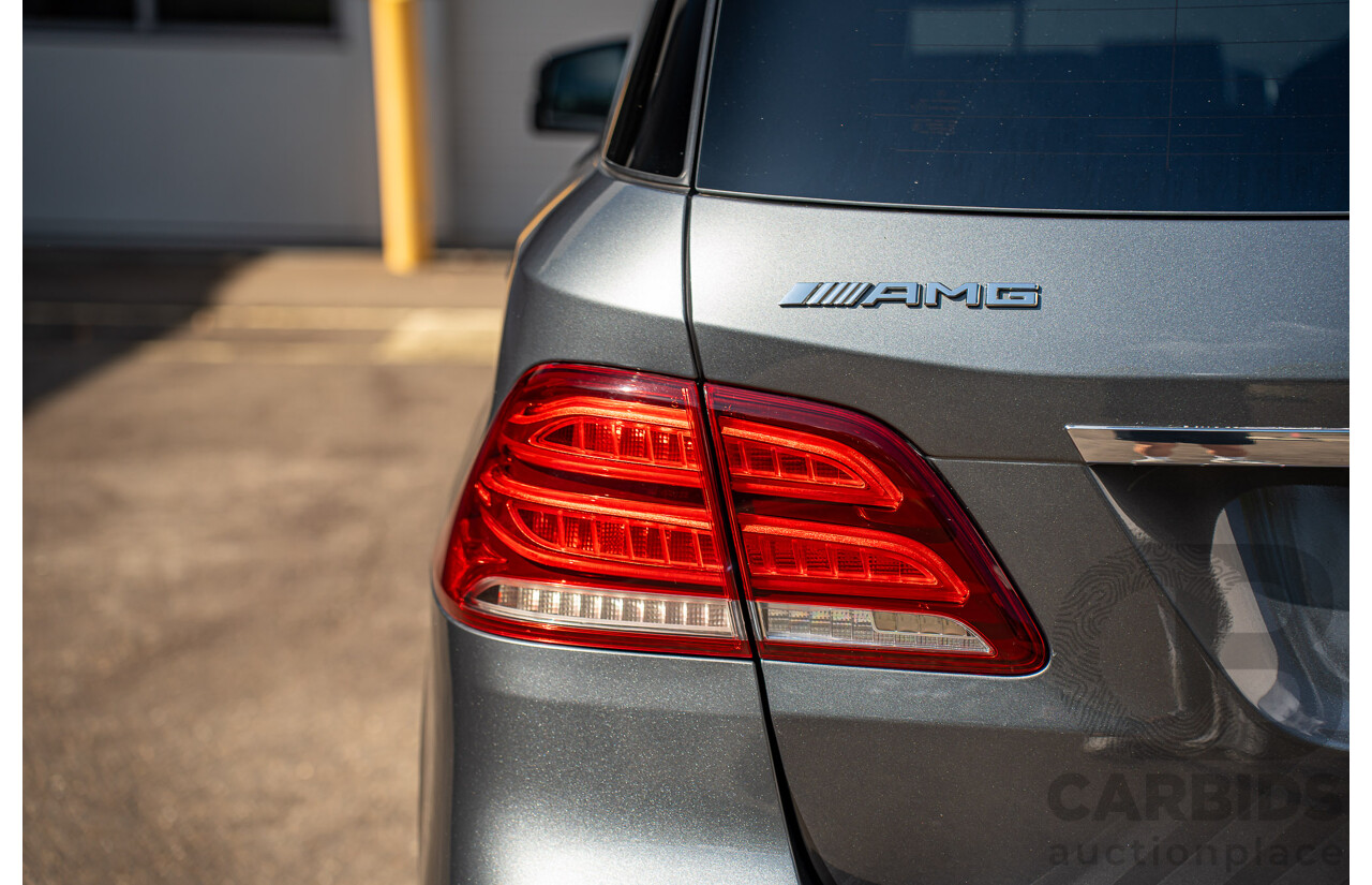 12/2016 Mercedes Benz GLE 43 AMG 4MATIC (AWD) 166 MY17 4d Wagon Selenite Grey Metallic Twin Turbo V6 3.0L