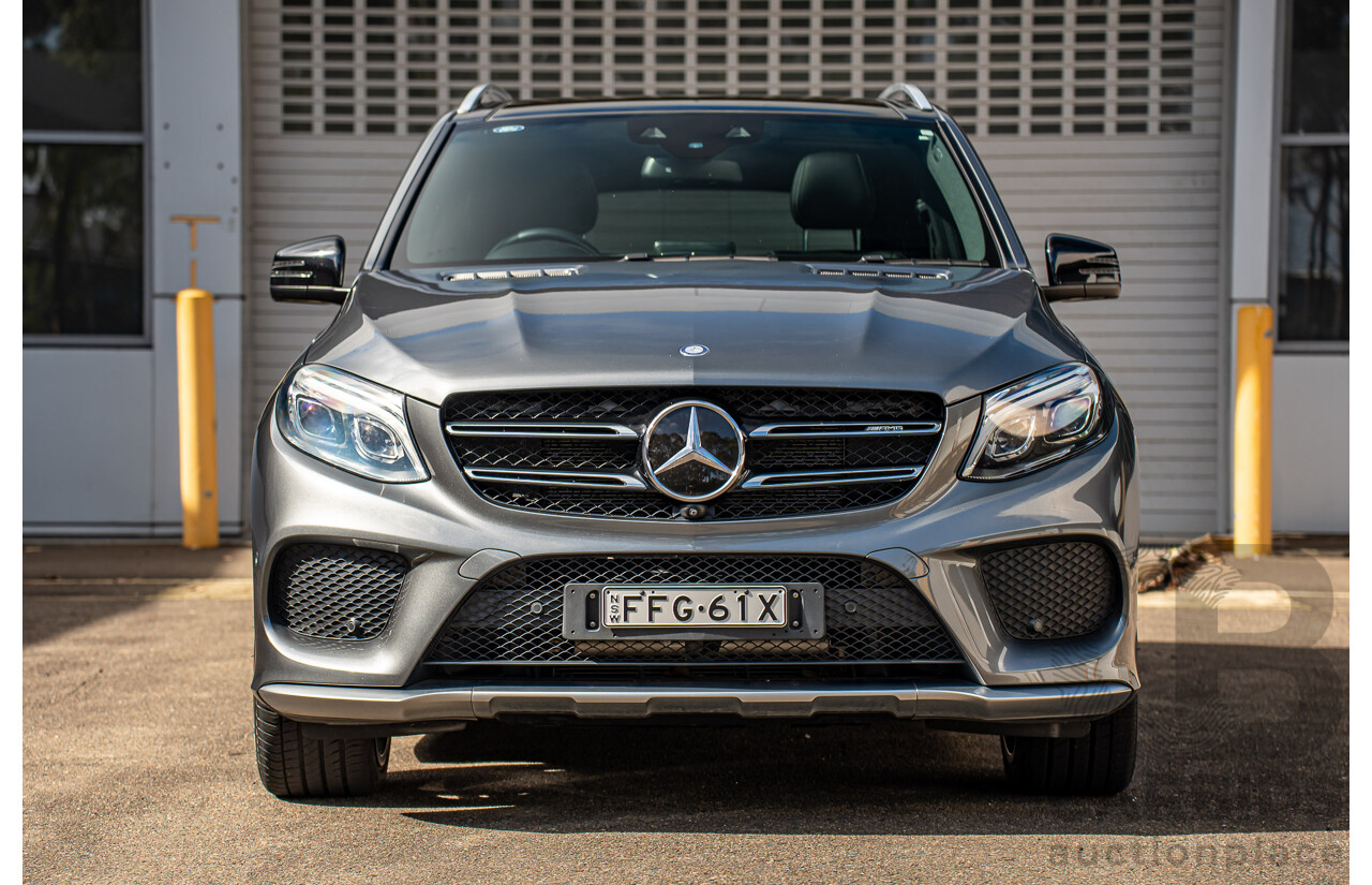 12/2016 Mercedes Benz GLE 43 AMG 4MATIC (AWD) 166 MY17 4d Wagon Selenite Grey Metallic Twin Turbo V6 3.0L