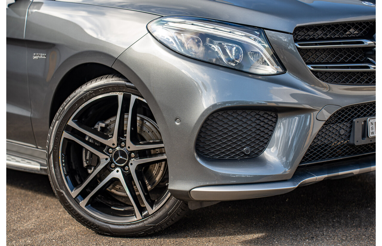 12/2016 Mercedes Benz GLE 43 AMG 4MATIC (AWD) 166 MY17 4d Wagon Selenite Grey Metallic Twin Turbo V6 3.0L