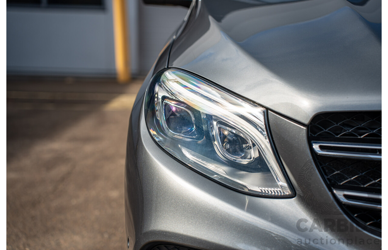 12/2016 Mercedes Benz GLE 43 AMG 4MATIC (AWD) 166 MY17 4d Wagon Selenite Grey Metallic Twin Turbo V6 3.0L