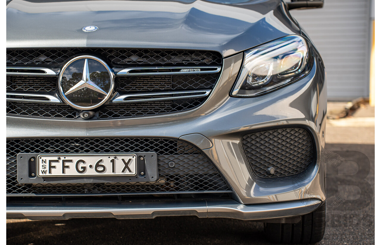 12/2016 Mercedes Benz GLE 43 AMG 4MATIC (AWD) 166 MY17 4d Wagon Selenite Grey Metallic Twin Turbo V6 3.0L