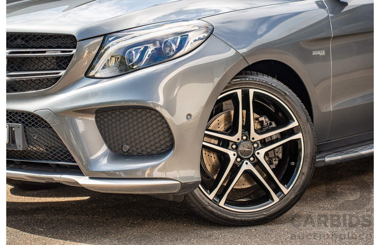 12/2016 Mercedes Benz GLE 43 AMG 4MATIC (AWD) 166 MY17 4d Wagon Selenite Grey Metallic Twin Turbo V6 3.0L