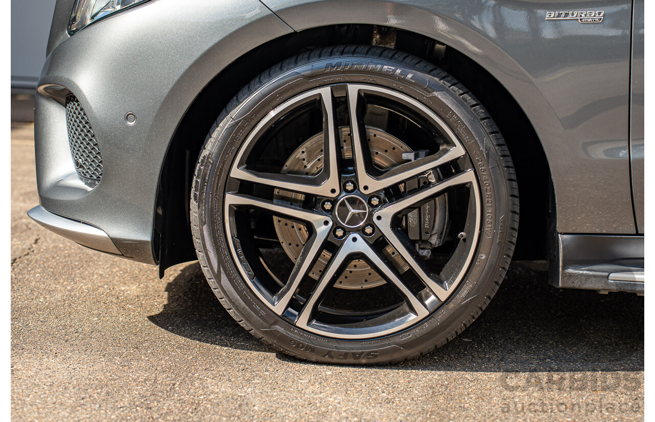 12/2016 Mercedes Benz GLE 43 AMG 4MATIC (AWD) 166 MY17 4d Wagon Selenite Grey Metallic Twin Turbo V6 3.0L