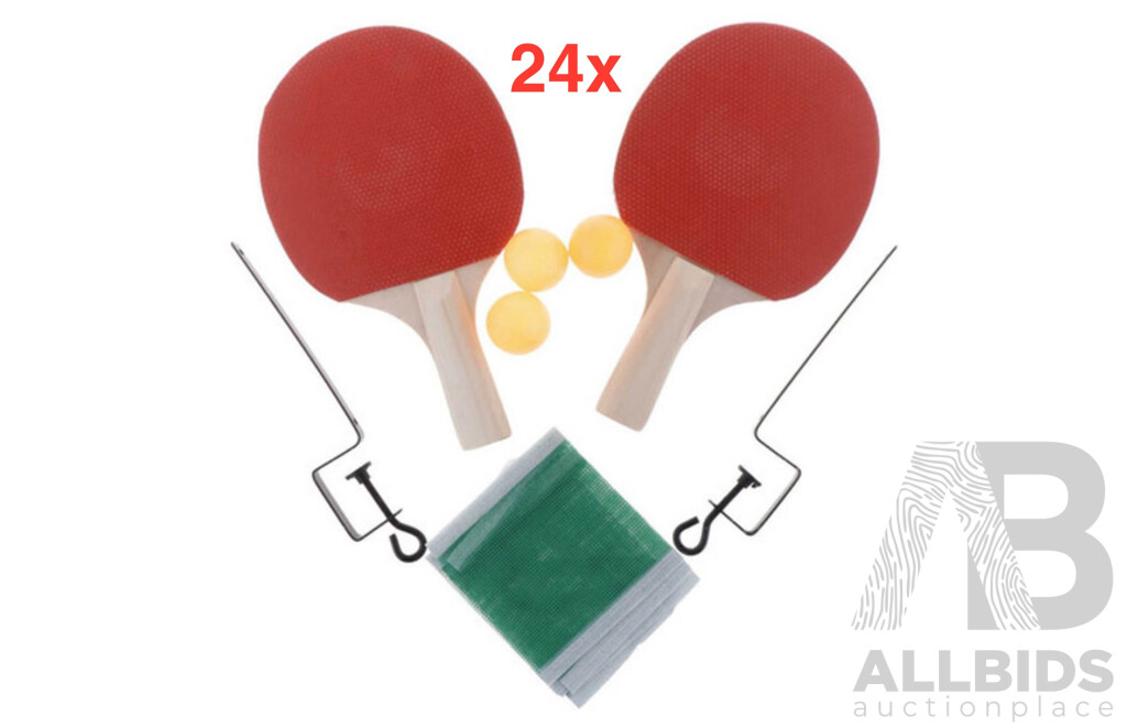 Two Player Table Tennis Set - Lot of 24