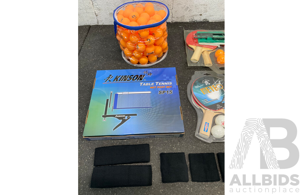 Assorted Accessories for Table Tennis - Lot of 7