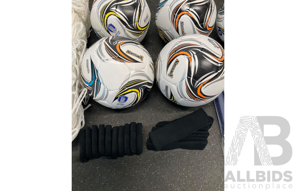 Assorted Soccer Football Training Equipment - Lot of 31