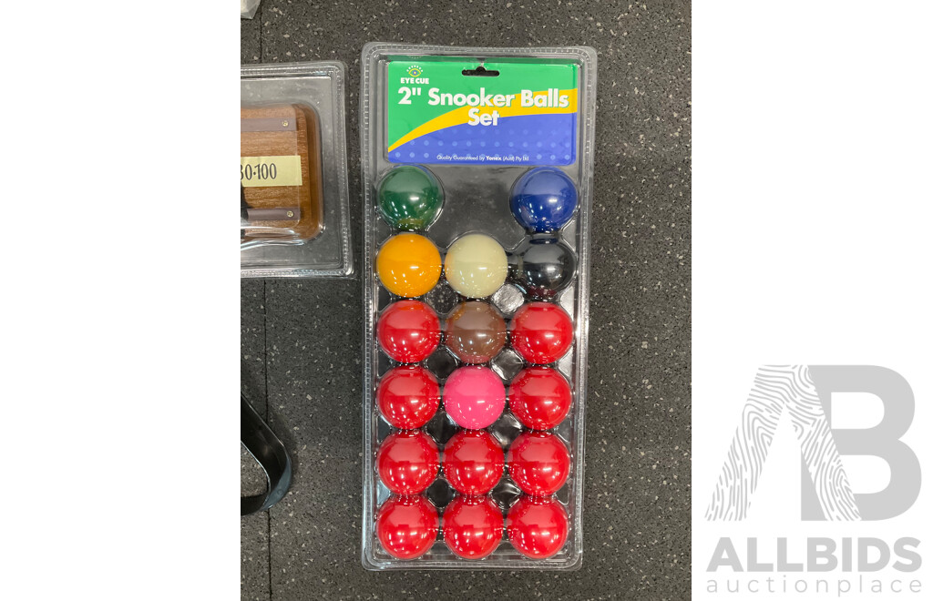 Assorted Billiard Equipment, Including Galaxy Nick Varner Cue (6x) and More - Lot of 13