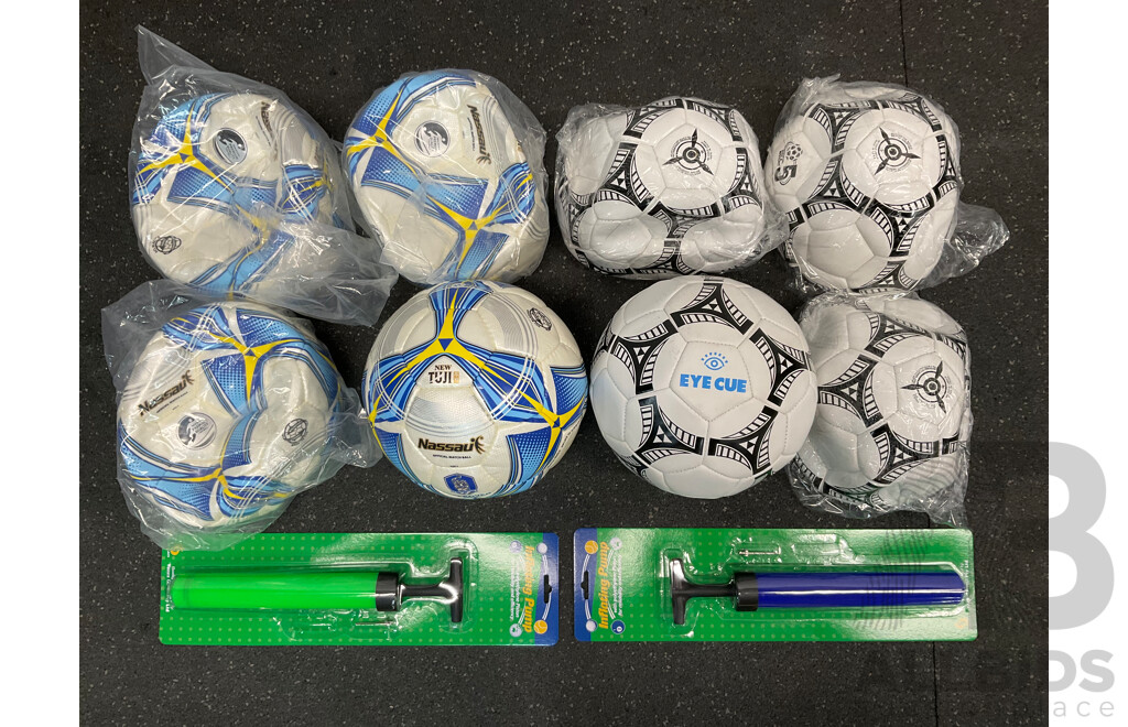 Assorted Soccer Football Training Equipment - Lot of 10