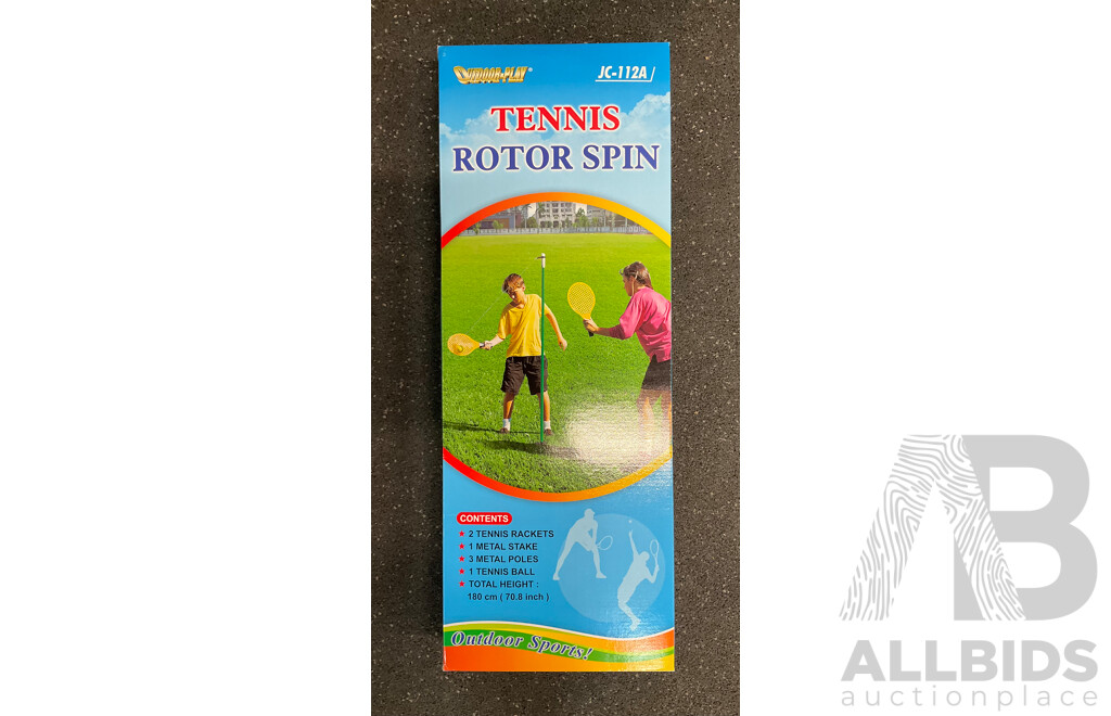 Collection of Various Sports Equipment for Tenis, Table Tenis, Volleyball, Basketball, Soccer, , Including Various Balls, Tennis Rotor Spin and More - Lot of 70