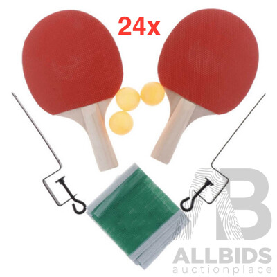 Two Player Table Tennis Set - Lot of 24