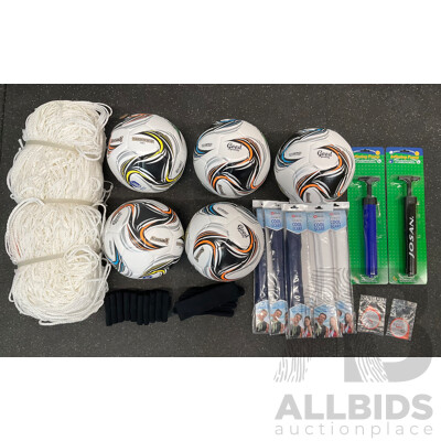 Assorted Soccer Football Training Equipment  - Lot of 31
