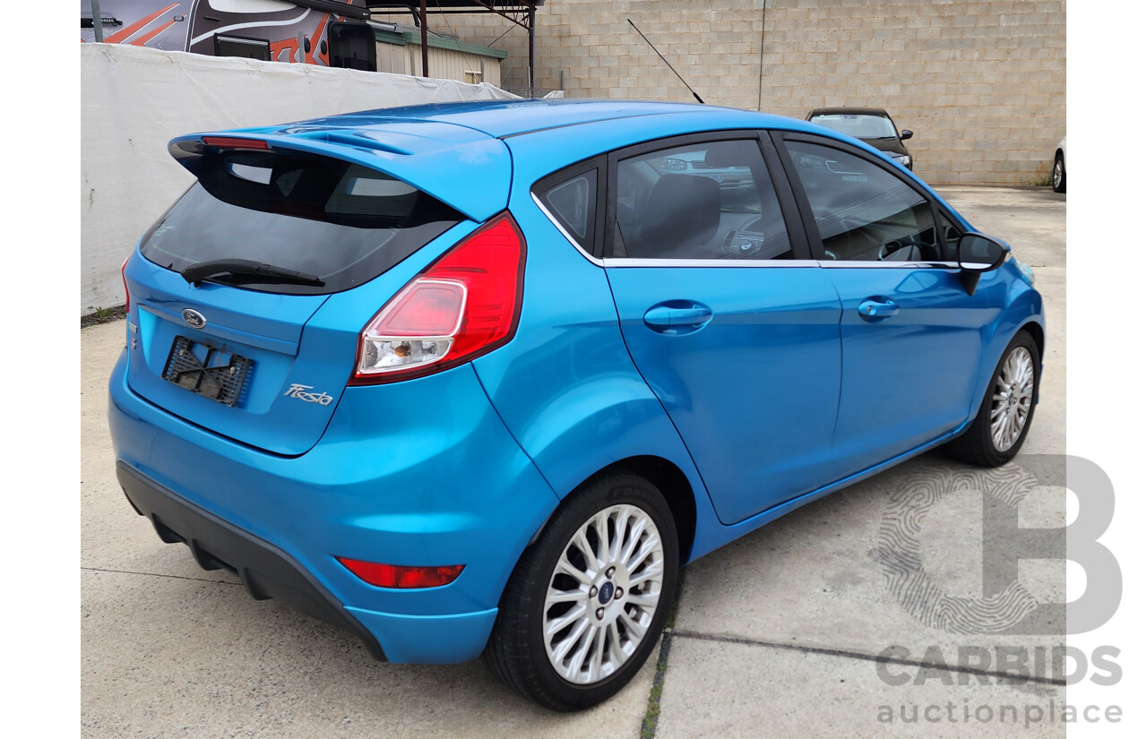 12/2013 Ford Fiesta Zetec WT 5d Hatchback Blue 1.6L
