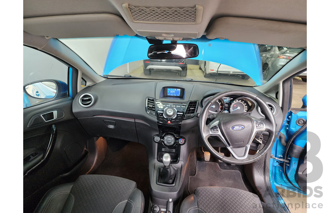 12/2013 Ford Fiesta Zetec WT 5d Hatchback Blue 1.6L