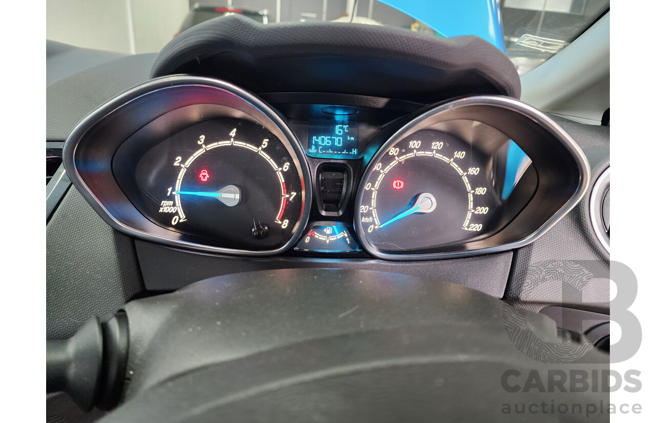12/2013 Ford Fiesta Zetec WT 5d Hatchback Blue 1.6L