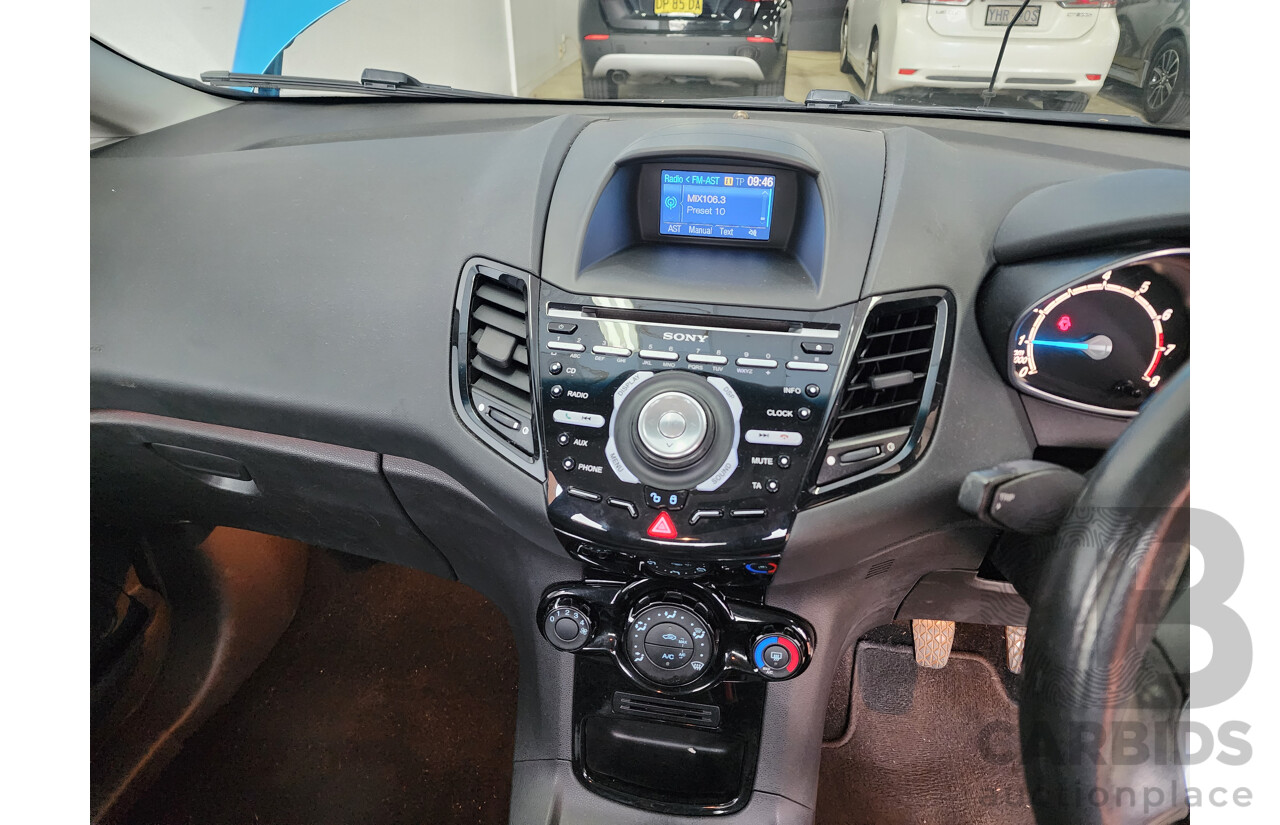 12/2013 Ford Fiesta Zetec WT 5d Hatchback Blue 1.6L