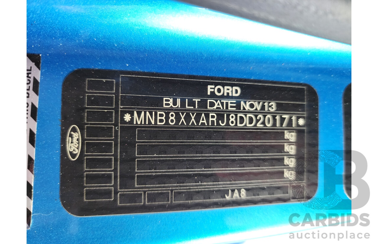 12/2013 Ford Fiesta Zetec WT 5d Hatchback Blue 1.6L