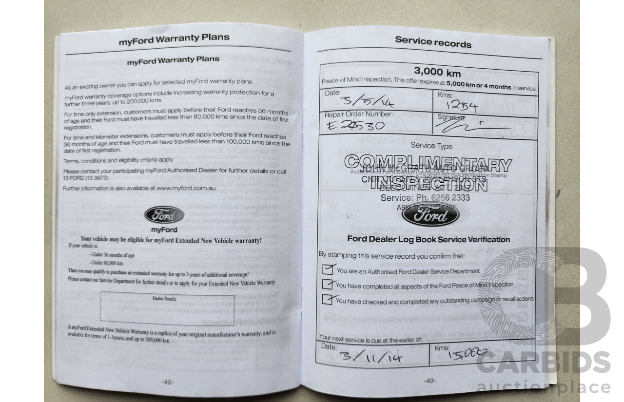 12/2013 Ford Fiesta Zetec WT 5d Hatchback Blue 1.6L