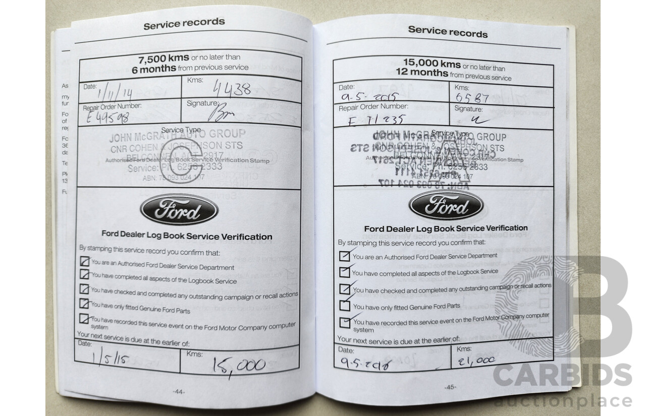 12/2013 Ford Fiesta Zetec WT 5d Hatchback Blue 1.6L