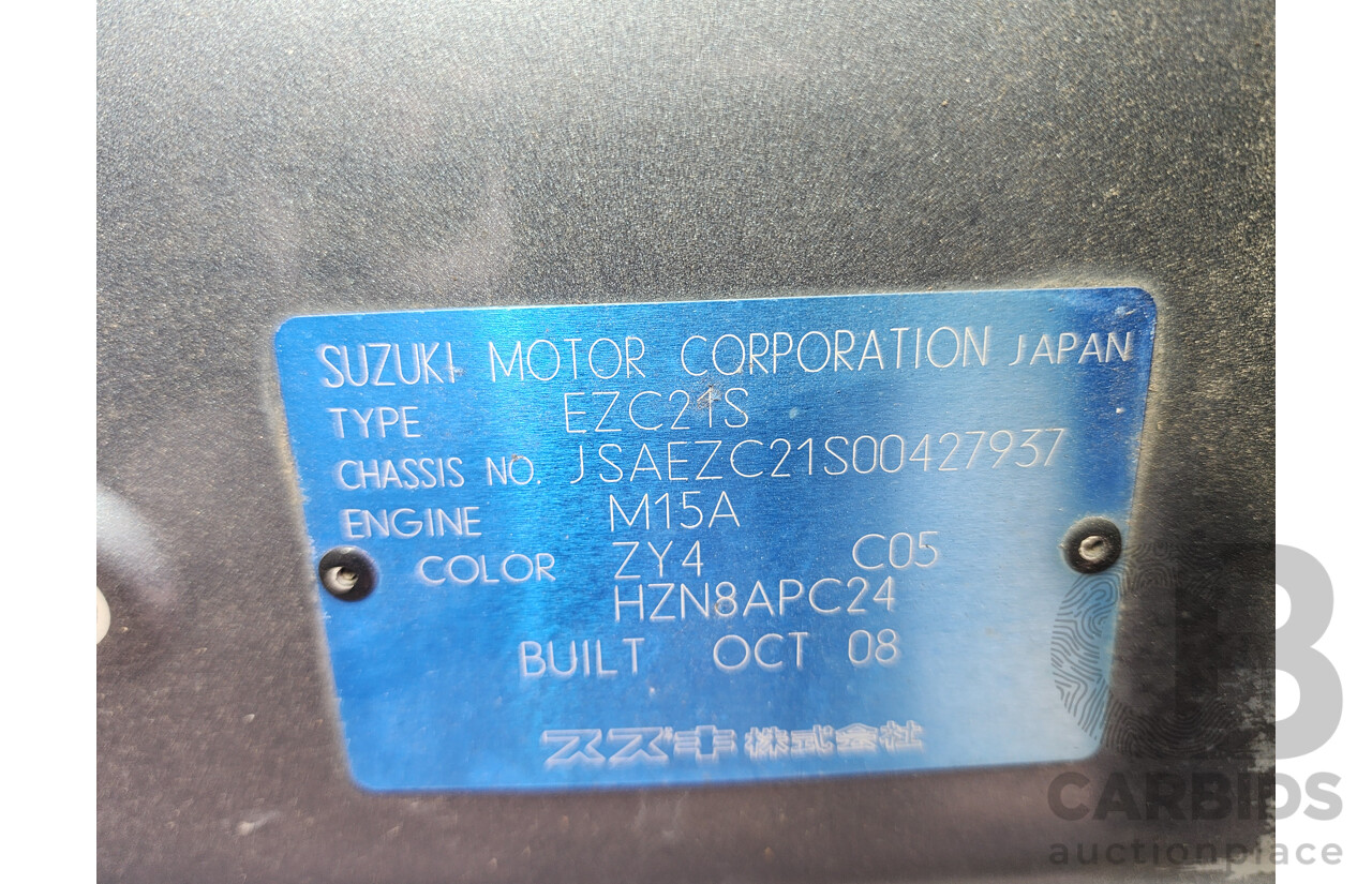 1/2009 Suzuki Swift  EZ 07 UPDATE 5d Hatchback Grey 1.5L