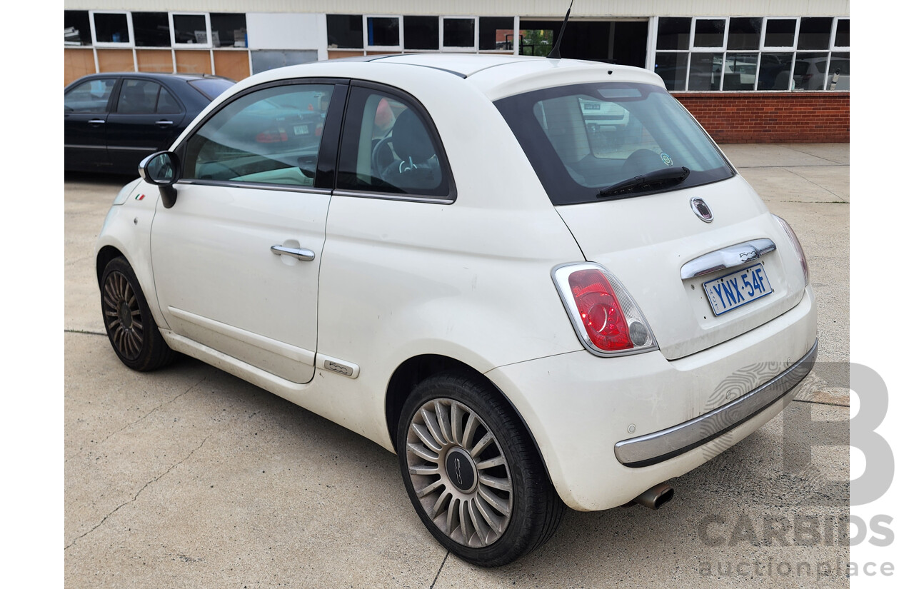 1/2009 Fiat 500 POP  3d Hatchback White 1.2L