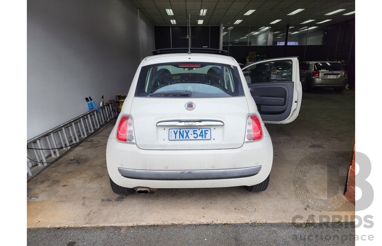 1/2009 Fiat 500 POP  3d Hatchback White 1.2L