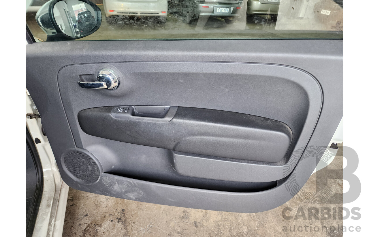 1/2009 Fiat 500 POP  3d Hatchback White 1.2L