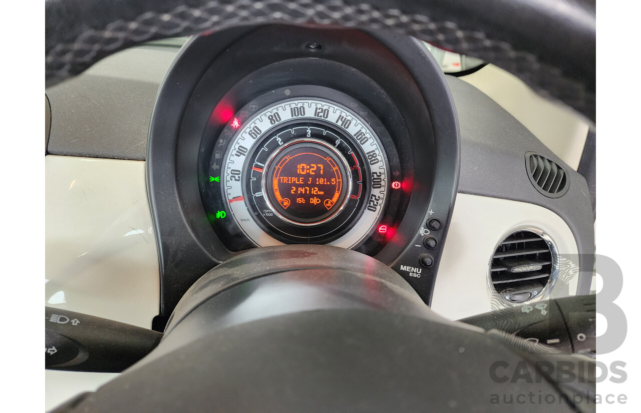 1/2009 Fiat 500 POP  3d Hatchback White 1.2L