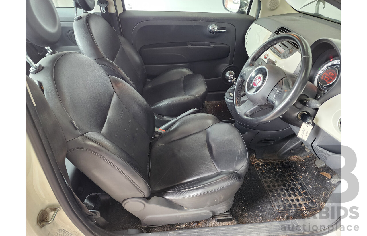 1/2009 Fiat 500 POP  3d Hatchback White 1.2L