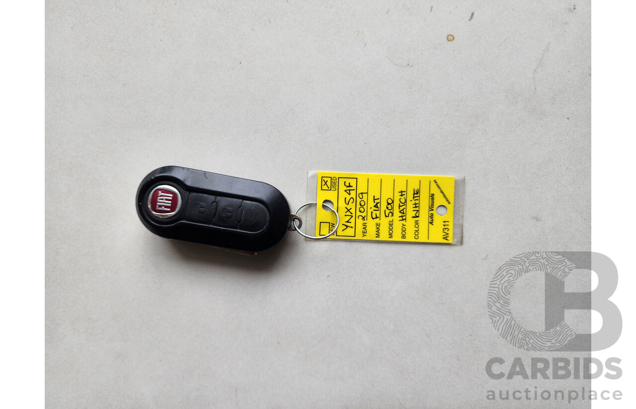 1/2009 Fiat 500 POP  3d Hatchback White 1.2L