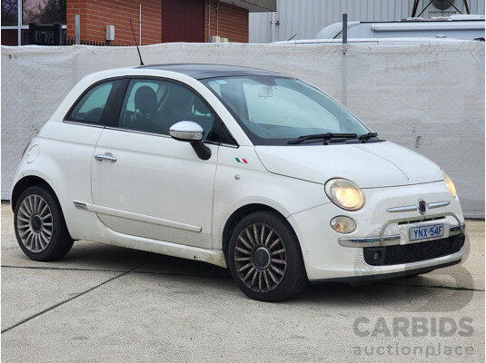 1/2009 Fiat 500 POP  3d Hatchback White 1.2L