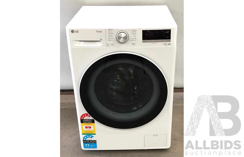 LG ThinQ Direct Drive 9.0 Kg Front Loader Washing Machine