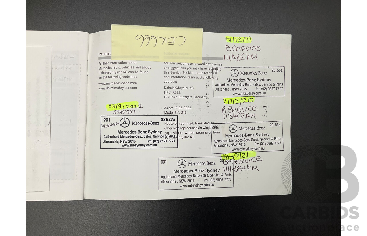 1/2007 Mercedes-Benz CLS 500 219 4d Coupe Iridium Silver Metallic V8 5.0L