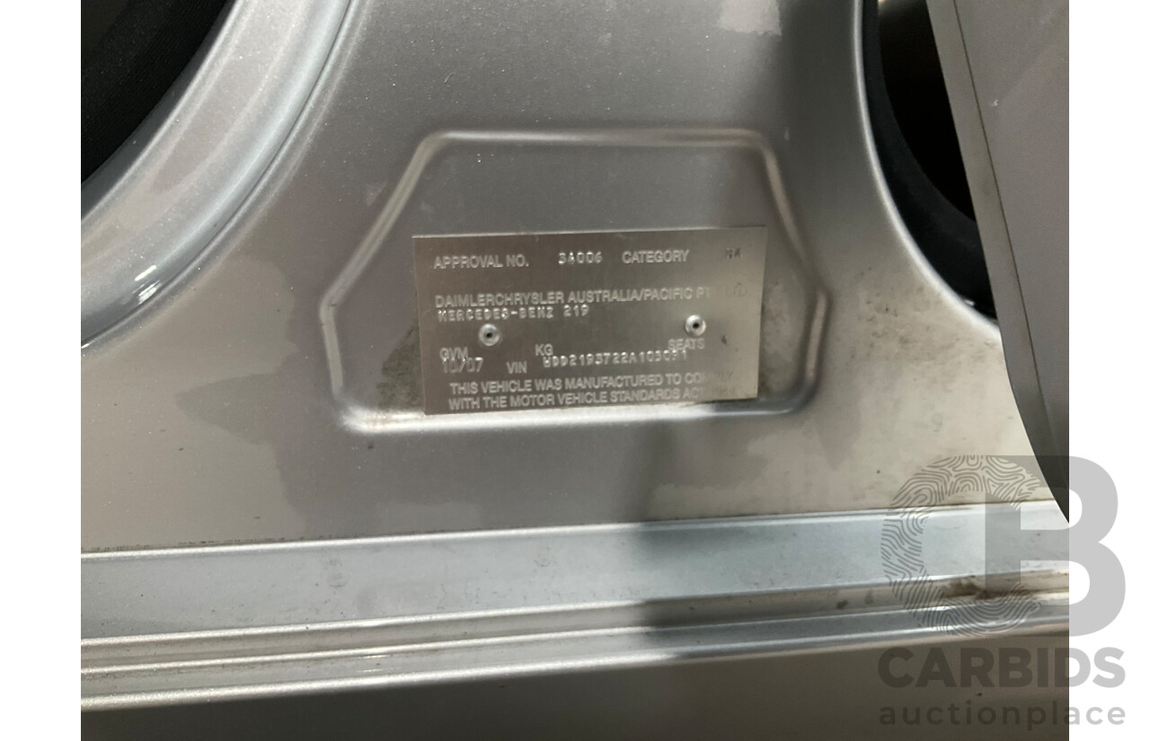 1/2007 Mercedes-Benz CLS 500 219 4d Coupe Iridium Silver Metallic V8 5.0L