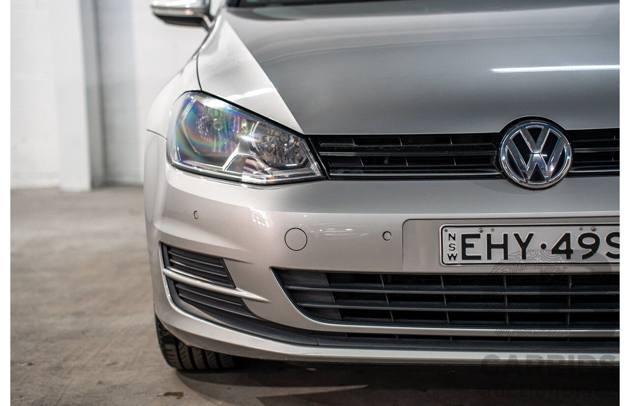 1/2015 Volkswagen Golf 90 TSI Comfortline AU MY15 4d Wagon Reflex Silver Turbo 1.4L