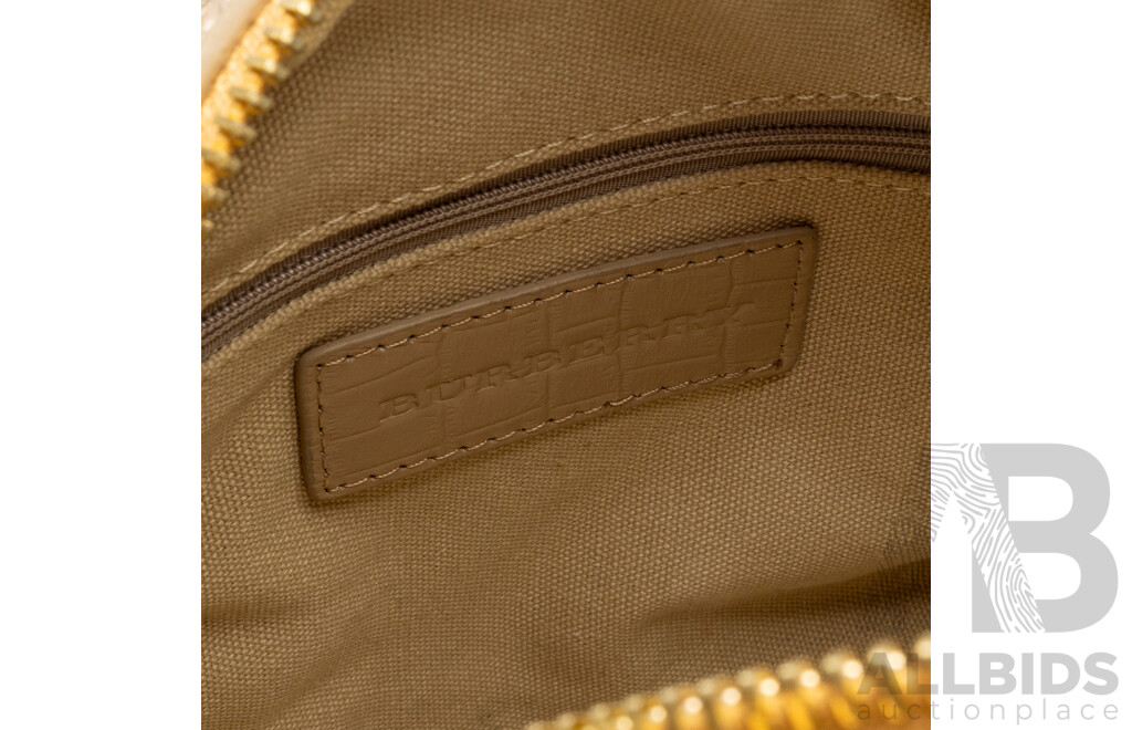 Burberry Check Canvas & Leather Tote Bag