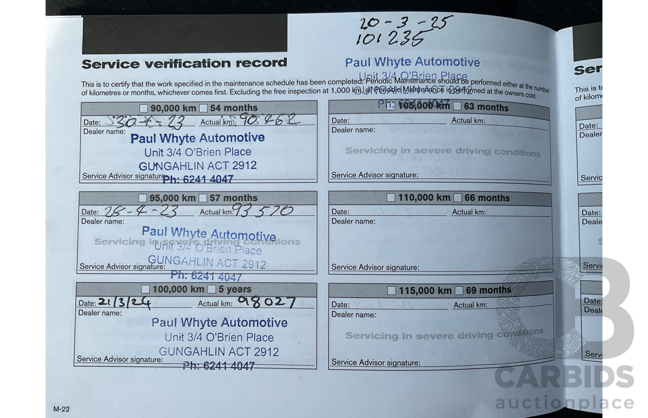 3/2017 Nissan Navara RX (RWD) D23 Series II C/Chas White Turbo Diesel 2.3L