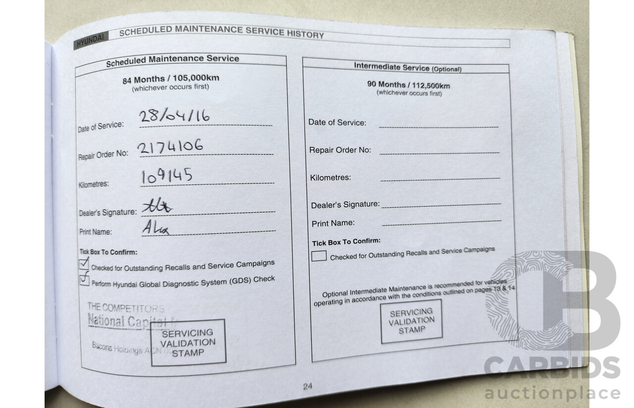 1/2013 Hyundai i30 Active GD 5d Hatchback Red 1.8L