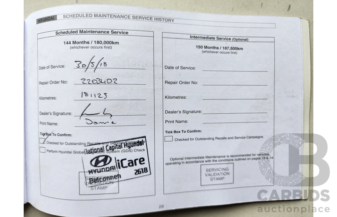 1/2013 Hyundai i30 Active GD 5d Hatchback Red 1.8L