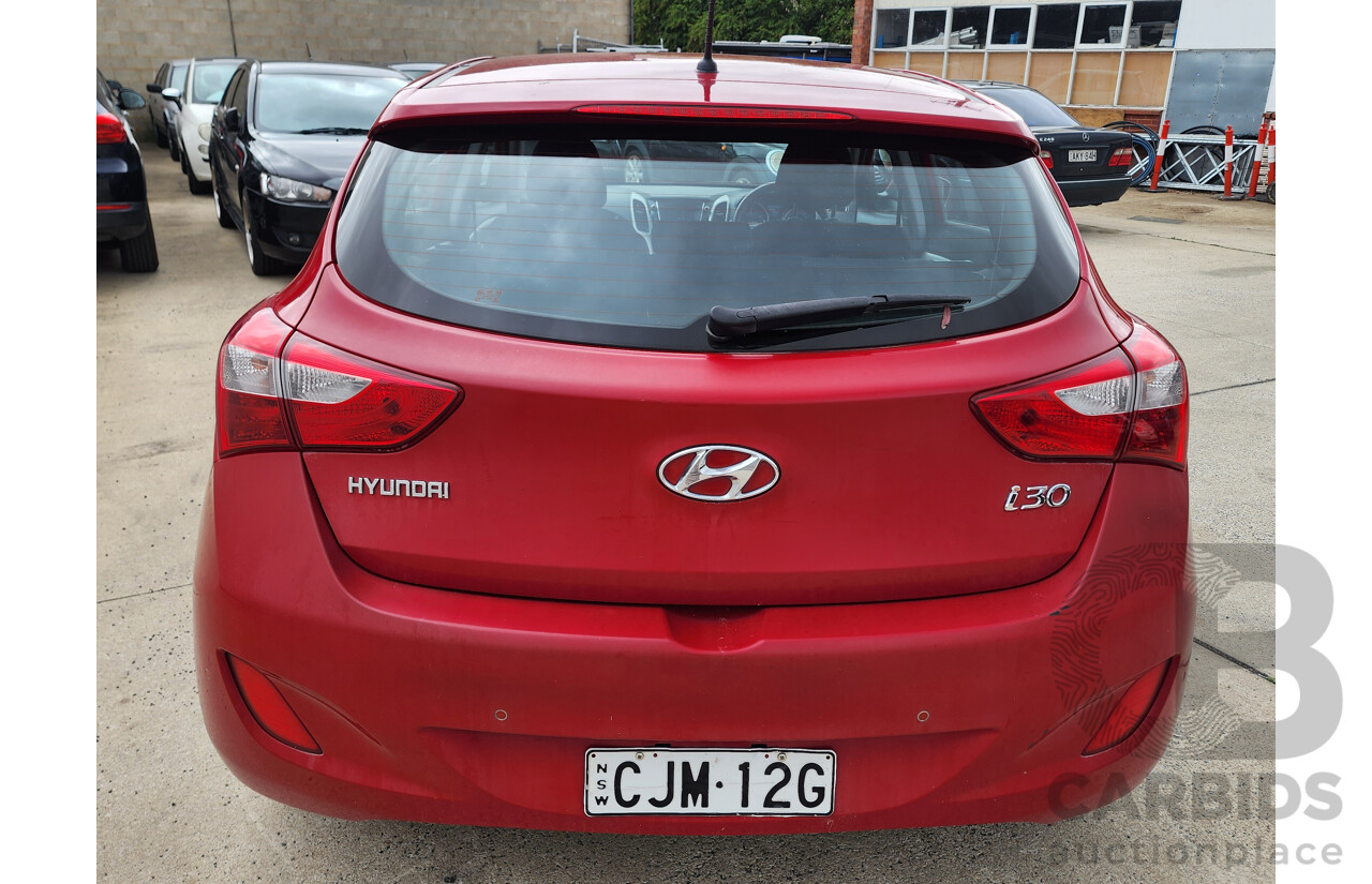 1/2013 Hyundai i30 Active GD 5d Hatchback Red 1.8L
