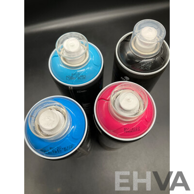 MTN Mega Colors 600g Spray Paint - Assorted Colors - Lot of 4