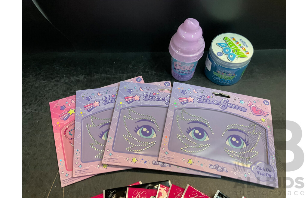 Assorted Household Items - Stickers, Pencils, Hair Scrunchies, Toys, and More