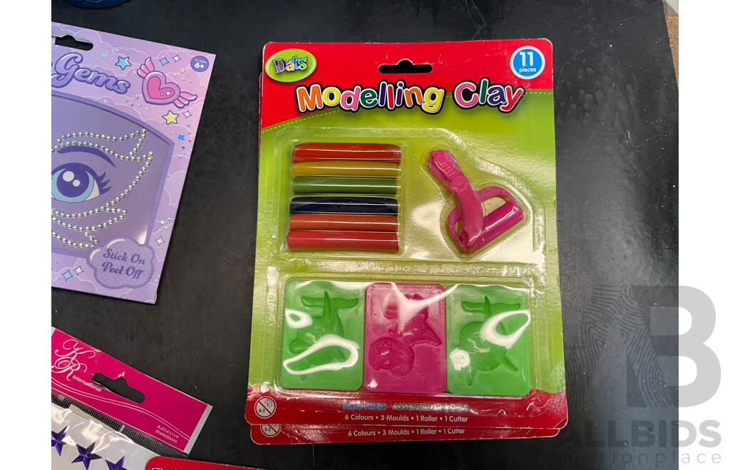 Assorted Household Items - Stickers, Pencils, Hair Scrunchies, Toys, and More