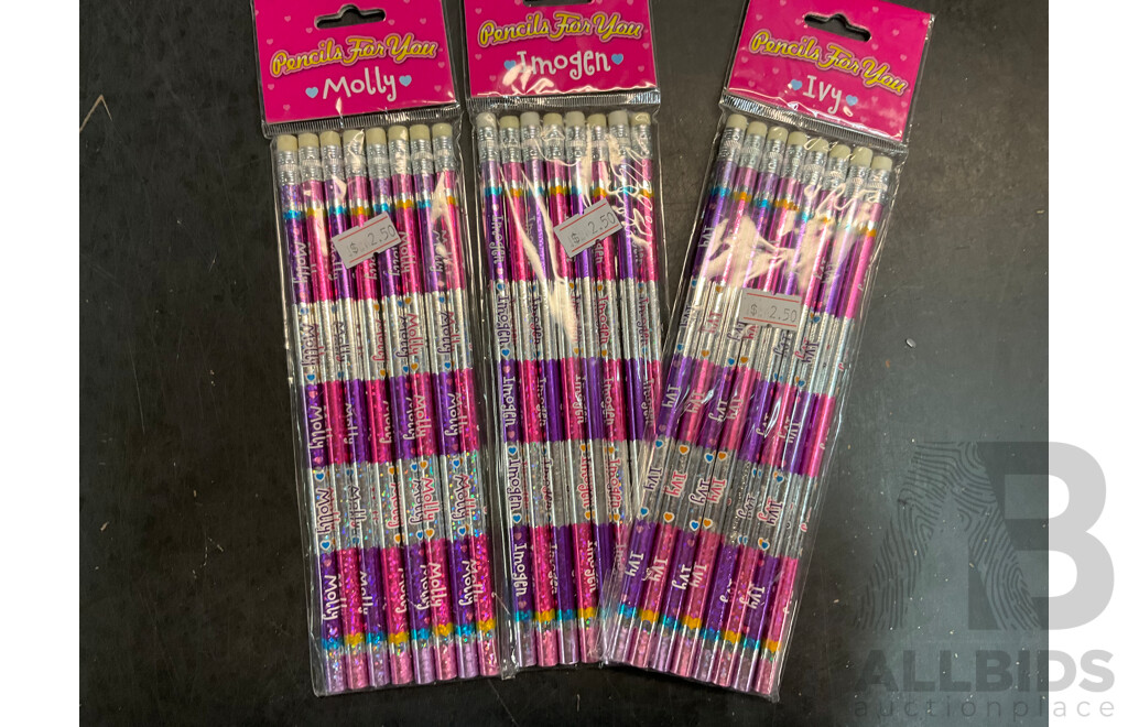 Assorted Household Items - Stickers, Pencils, Hair Scrunchies, Toys, and More