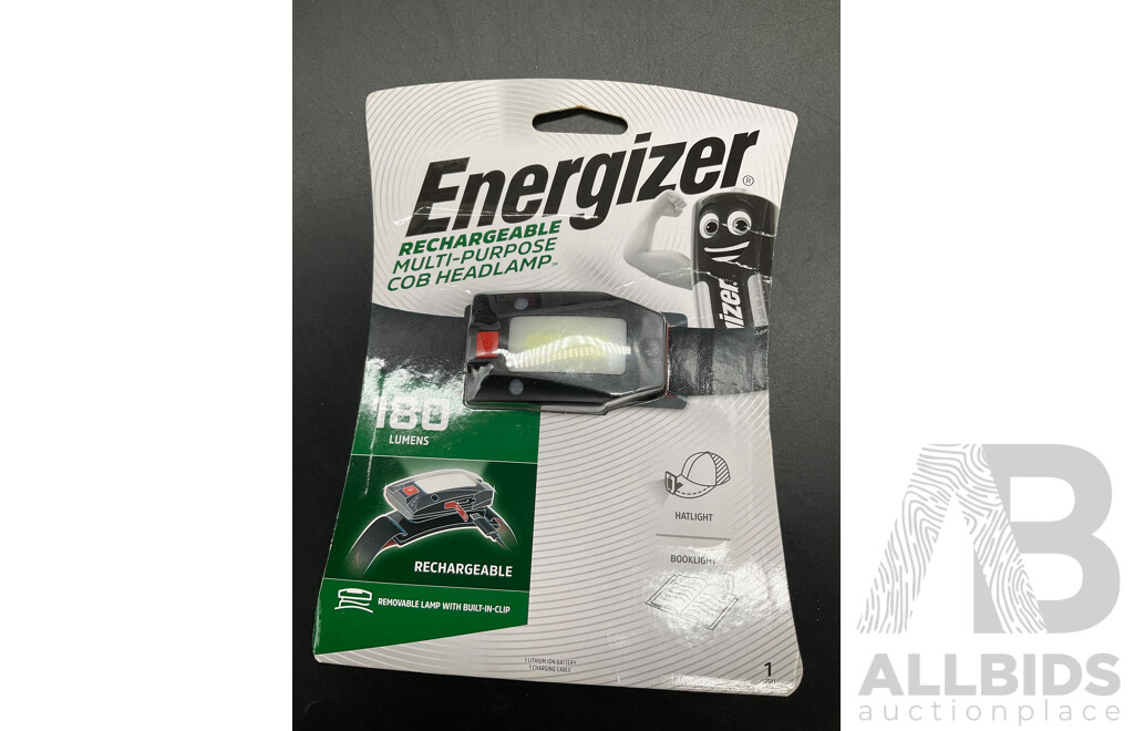 VTECH Video & Audio Monitor and ENERGIZER 180 Lumens Rechargable Headlamp - Lot of 2
