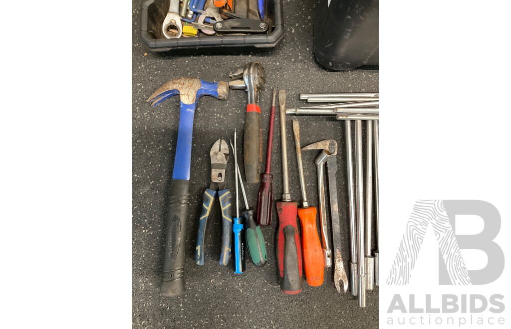 RYOBI 18V ONE+ Angle Grinder with 2 Batteries, Assorted Tools in RYOBI Box