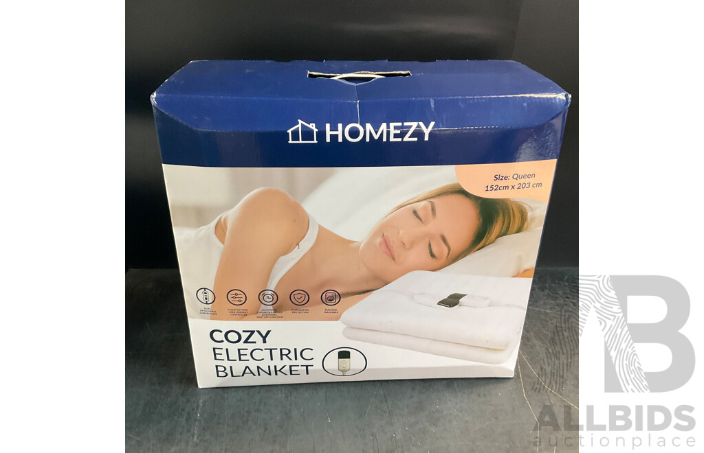 Homezy Cozy Electric Blanket - Size Queen 152cmx 203cm