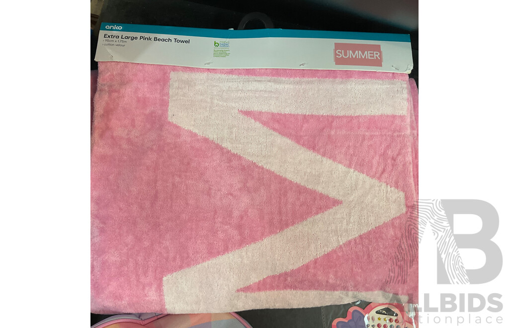 Assorted Aquarius Designs Jewellery & Kids Stickers & Toys and Assorted Bathroom Accessories & 1x Dog Jacket